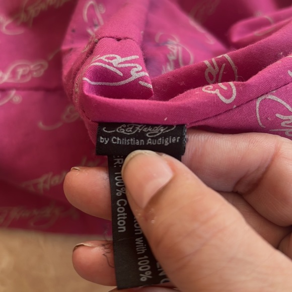 Vintage Ed Hardy Tote by Christian Audigier Vintage RARE - Picture 14 of 15